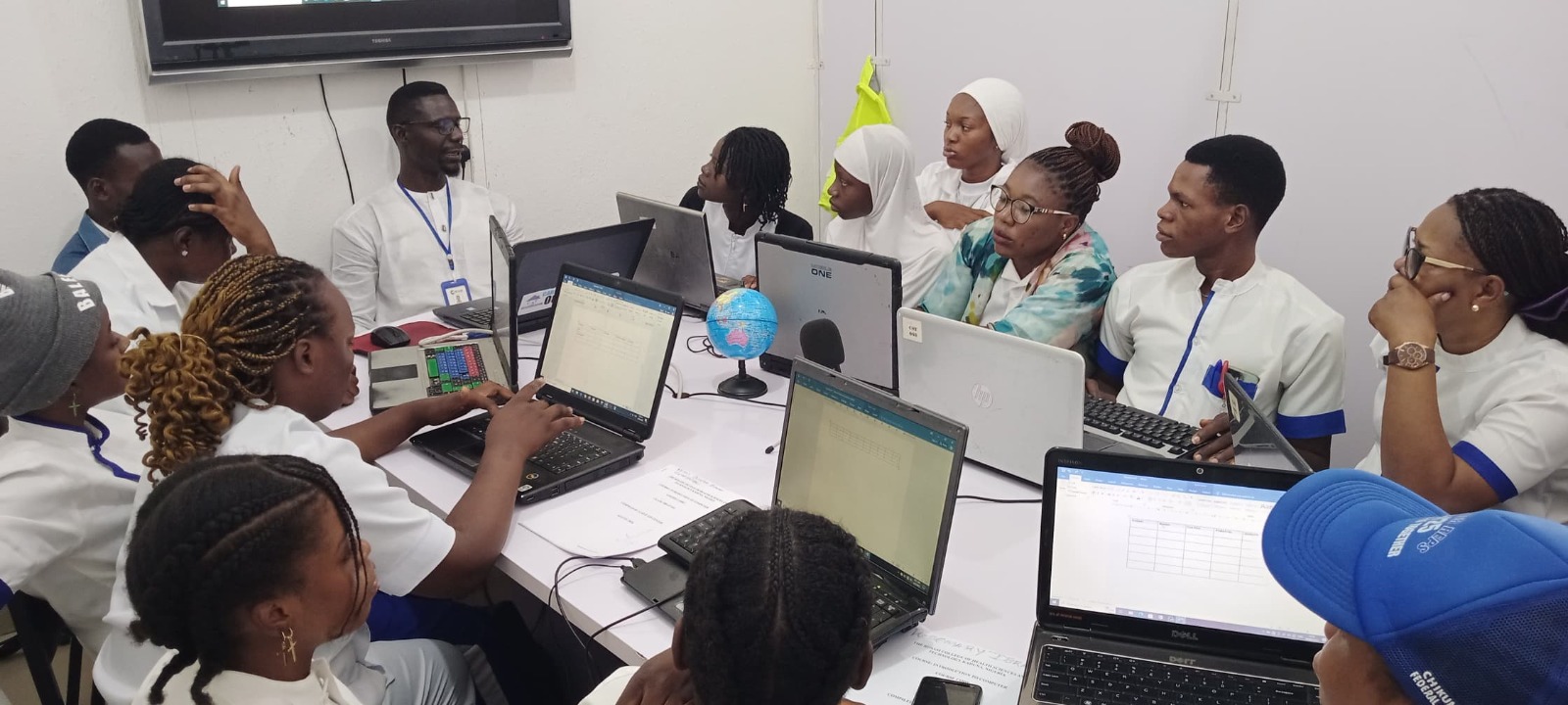 Black students learning